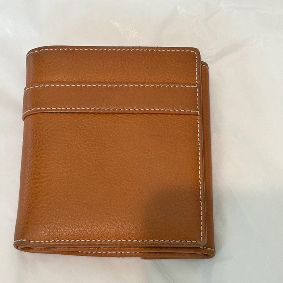 DIOR AUTHENTIC WALLET BILLFOLD Hardware Brown Coin Snap Unisex Vintage - Picture 3 of 8